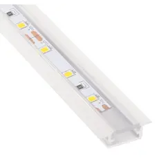 PROF-INLINEM-XL-TR-2M-B Профиль для LED ленты PROFIL INLINE MINI XL 2 м белый, прозрачный рассеиватель