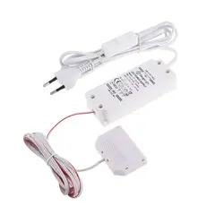 Блок питания LED STANDARD PLUS 12W 12VDC, белый провод 4 м, ручной выключатель, разветвитель 6 гнезд арт.U12-012-SP-2B1-206B