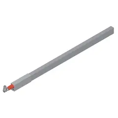 ZRG.387RSIC R R9006 Продольный релинг TANDEMBOX (сверху), ящик с высоким фасадом, 450 мм, правый, antaro, серый металлик