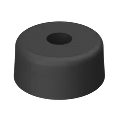 П-14/6 Опора мебельная, черный