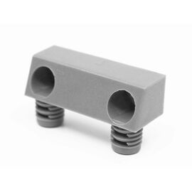 Стяжка Twinbloc D10 мм для присадок с плоскости панели (серебро) арт.002130-861-001