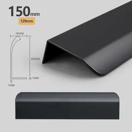143580709-m Ручка мебельная торцевая накладная Мурано 150 мм 2 шт