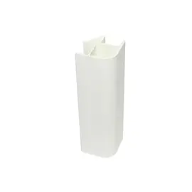 Угол для цоколя ПВХ, белый 90гр/146мм (УЦб90146)