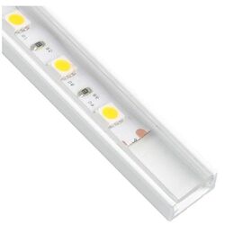 PROFIL-LINEM-TR-2M-B Профиль для LED ленты PROFIL LINE MINI 2 м белый, прозрачный рассеиватель