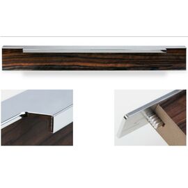 Ручка торцевая для мебели Confurn, врезная 147 мм, матовый никель. Арт: 53008.0001.10-147