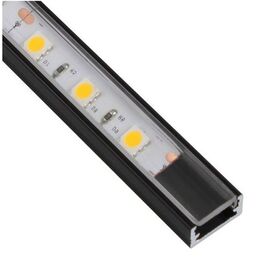 PROFIL-LINEM-TR-1M-C Профиль для LED ленты PROFIL LINE MINI 1 м черный, прозрачный рассеиватель
