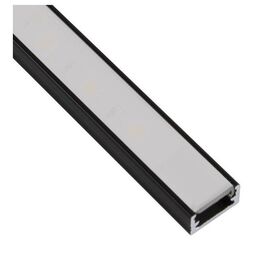 Профиль для LED ленты PROFIL LINE MINI 1 м черный, молочный рассеиватель арт.PROFIL-LINEM-OP-1M-C