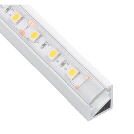 Профиль для LED ленты PROFIL TRI-LINE MINI 2 м белый, прозрачный рассеиватель арт.PROFIL-MN-3LM-TR-2B