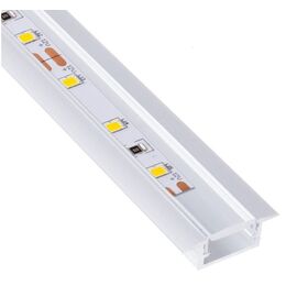 PROF-INLINEM-XL-TR-1M-W Профиль для LED ленты PROFIL INLINE MINI XL 1 м, алюм, прозрачный рассеиватель