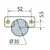 242-0975-054-00 Петля с доводчиком B-type Glissando i3 110/52/9 мм - 2