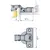 704-0595-054-00 Петля T-type 110/45/9 мм Touch Opening - 2