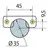 701-0AT0-054-00 Петля T-type Glissando 110/45/0 мм - 3