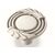 Ручка кнопка для мебели Валмакс FB-055 000, 0 мм, серебро прованс 9003 белый матовый (ТЗ).