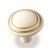 Ручка кнопка для мебели Валмакс FB-060 000, 0 мм, золото прованс 1013 жемчужно-белый матовый (ТЗ).
