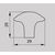 Ручка кнопка для мебели Валмакс FB-060 000, 0 мм, серебро прованс 9003 белый матовый (ТЗ). - 1
