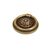 Ручка кольцо для мебели с накладкой Bosetti Marella Патина, 0 мм, золото. Арт: 12224.04700.54