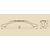 Ручка скоба для мебели Sagittario FS-128 128, 128 мм, серебро прованс/9003 белый матовый (ТЗ). - 1