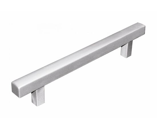 Ручка скоба квадратная мебели Кламет РСК-160, 160 мм, никель матовый