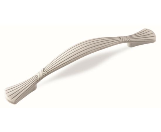 Ручка скоба для мебели Sagittario FS-135 096, 96 мм, серебро прованс/9003 белый матовый (ТЗ).