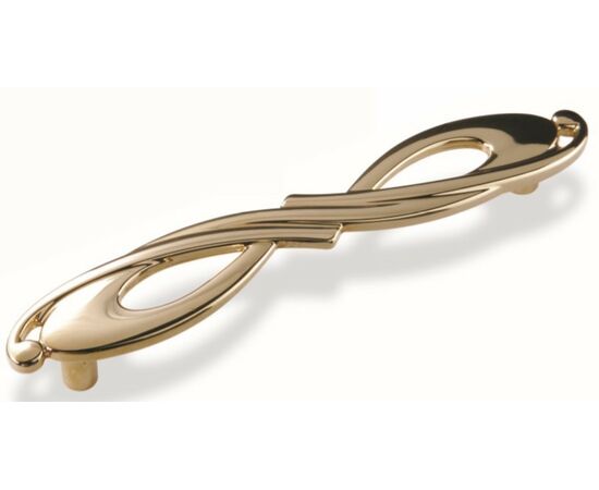 Ручка скоба для мебели Sagittario FS-140 128, 128 мм, золото (ТЗ).