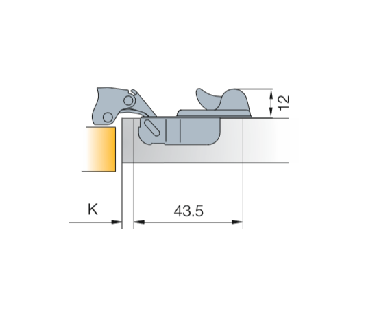 954-0U81-050-ST Петля ST-i 110/48/9 мм - 2