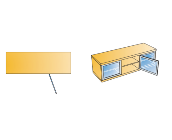 Петля мебельная Titus S-Type для алюминиевого профиля профиля прямого корпуса 90 градусов 110/28/0 мм. Арт: 950-0T27-050-00 - 2