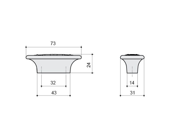 24134Z07300.07 Ручка кнопка Валенсия - 1