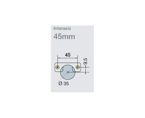 701-0CT2-650-00 Петля T-type Glissando с доводчиком и винтами 110/45/9 мм - 6