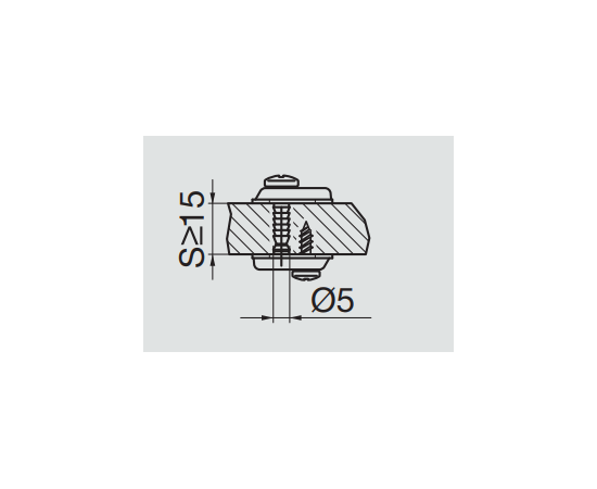 244-0V50-050-00 Монтажная планка B-Type F3 mm Back-to-back - 6