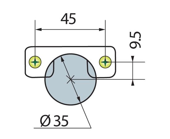 248-0G55-050-TL Петля B-type 110/45/9 мм - 4