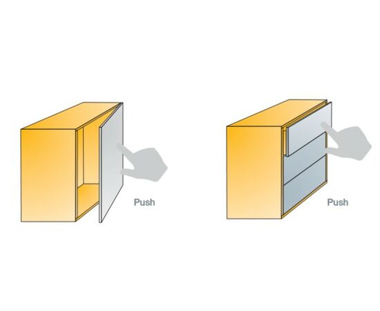 915-0X59-381-K2 Толкатель Push Latch с прямой пластиной - 4