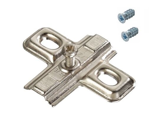 244-0846-050-00 Монтажная планка петли Mini F0 мм с винтами 6,3х13 мм