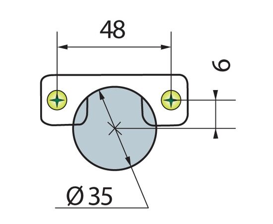 701-0CS0-054-00 Петля T-type Glissando с доводчиком 110/48/9 мм - 4