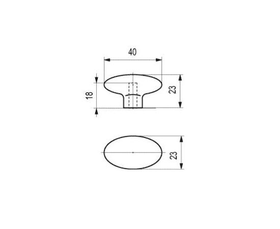 Ручка-грибок B-006 000 Au золото - 1