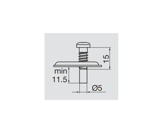 700-0NC3-054-00 Монтажная планка петли T-type F3 мм крест. с винтами 6,3х15 мм - 7