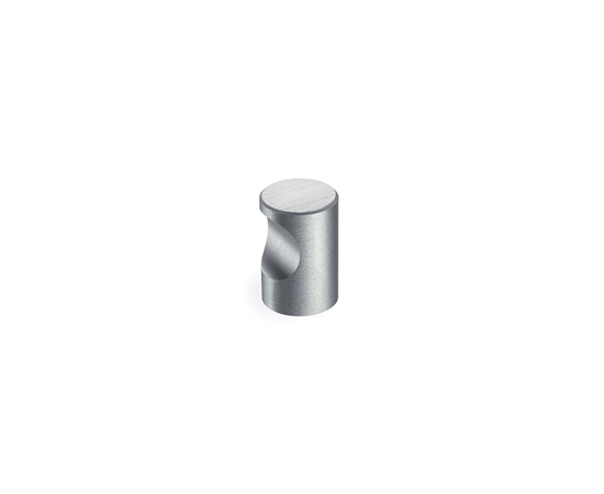 Мебельная ручка-кнопка Rujz Design 833.20, 0 мм, алюминий сатинированный с блеском.