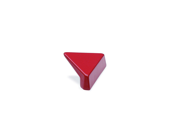 Мебельная ручка-кнопка Rujz Design 277.32/32, 32 мм, пластик красный.