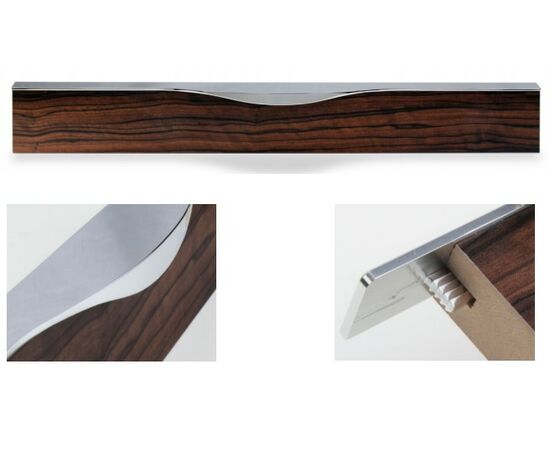 Ручка торцевая, врезная 1197 мм, зеркал. алюминий 53009