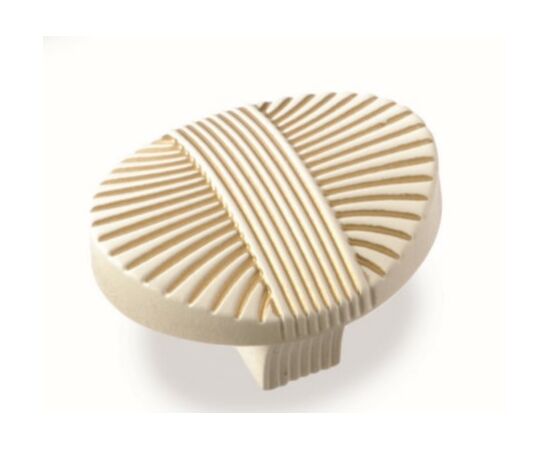 Ручка кнопка для мебели Валмакс FB-023 000, 0 мм, золото прованс 1013 жемчужно-белый матовый (ТЗ).