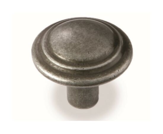 Ручка кнопка для мебели Валмакс FB-060 000, 0 мм, олово старое (ТЗ).