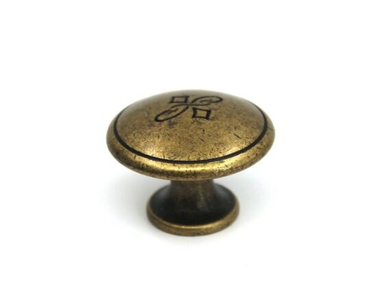 Ручка кнопка для мебели Bosetti Marella Флоренция, 0 мм, бронза. Арт: 24130Z03000.09 - 3