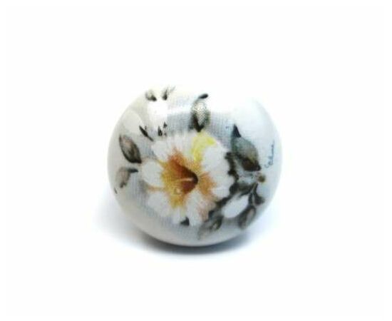 Ручка кнопка для мебели Bosetti Marella Флоренция, 0 мм, керамика. Арт: 24136P0252B.09 - 2