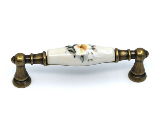 Ручка скоба для мебели Bosetti Marella Флоренция, 96 мм, керамика. Арт: 15141P0962B.09