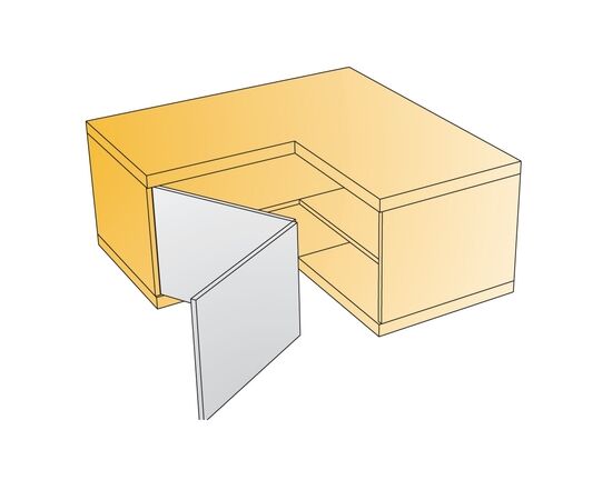 Петля мебельная Titus B-Type для складных дверей в угловых шкафах 48 мм. Арт: 248-0T80-050-00 - 5