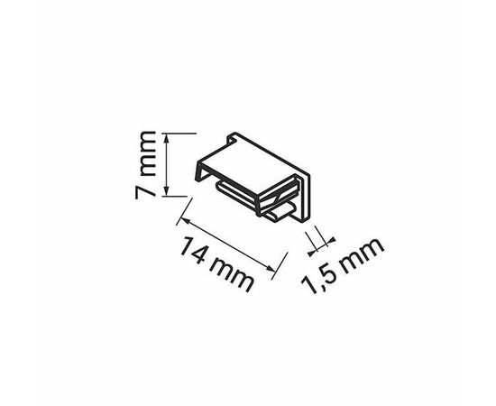 Светодиодный светильник Polarus micro sensor 989mm 4.5W/12VDC 6000K алюминиевый с 2м проводом арт. PLMJ989-00823-418-V2 - 1