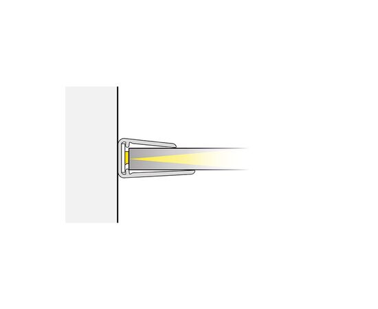 Светодиодный светильник Klips LED 0,25 W/12VDC пластиковый 6000К с 2метровым проводом и миниконнек арт.KLIPS-TR-BZ - 1
