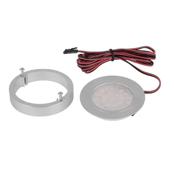 OVAL-2W-BI-DY-60K-01 Светильник LED OVAL накладной  2,0W 12VDC 6000K, провод 2 м, белый - 2