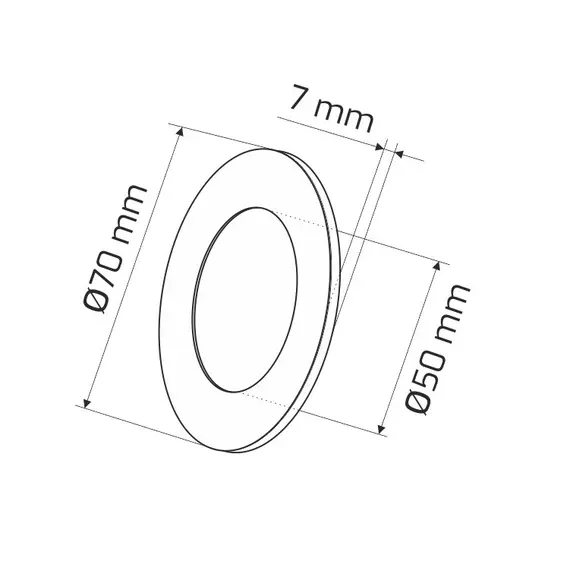 SENSO-AL-60K-01 Светильник LED SENSO 2,5W 12VDC 6000K, провод 2 м, алюминий - 1