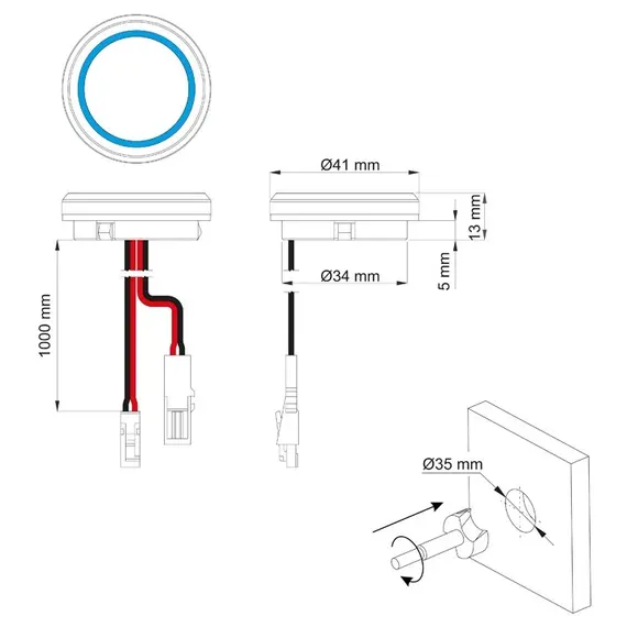 WYL-W01-CZ-01 Диммер LED W01 12VDC 36W черный - 1