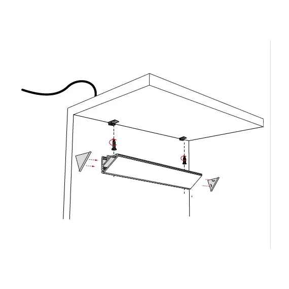 PROFIL-CORNERLINE-OP-2W Профиль для LED ленты PROFIL CORNER LINE 2 м, алюм, молочный рассеиватель - 4